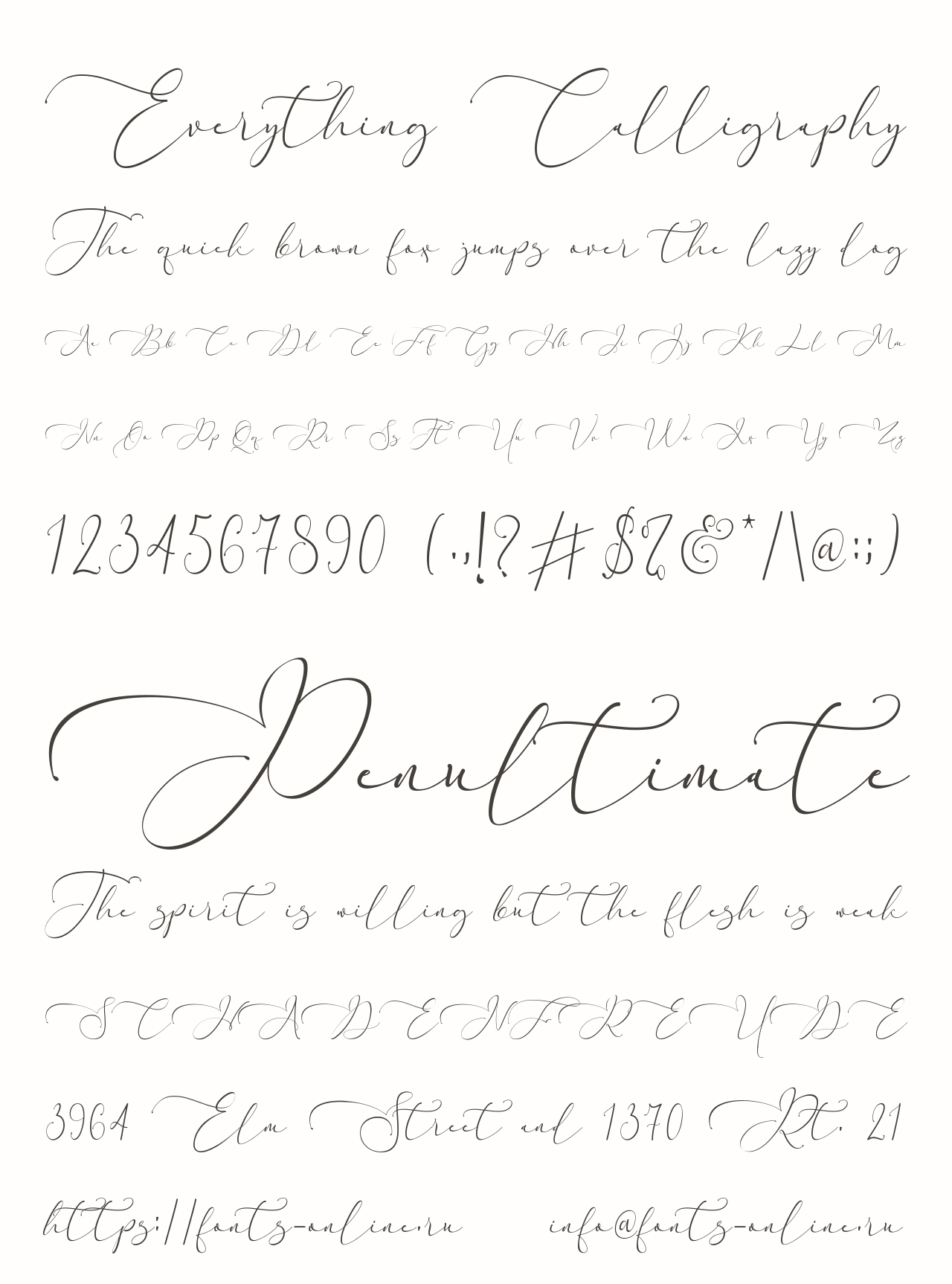 Everything Calligraphy Free Font Download